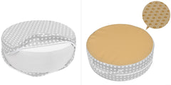 Non-slip granules backing holds seat in place on any surface.