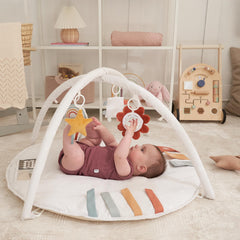 ZICOTO baby tummy time mat crinkle toys encourage tactile exploration.