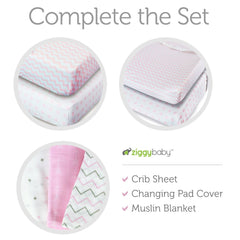 Ziggy Baby changing pad cover with elastic edge ensures a universal snug fit.