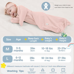 ZIGJOY 05-tog cotton swaddle for year-round comfort