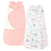ZIGJOY Sleep Sack Swaddle Ocean color provides cozy wearable blanket for safer sleep.