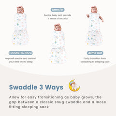 ZIGJOY Swaddle supports arms-in, one-out, or both-out styles for flexibility.