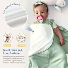 ZIGJOY transition sack demonstrates three swaddling styles for flexible routines.