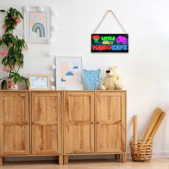 ZIIUFRN Natural wood sign is thick and durable for long-lasting use.