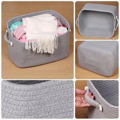 Zilink rope storage basket with reinforced handles for easy transport.