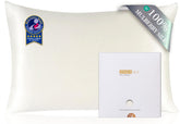 ZIMASILK ivory toddler 13x18 pillowcase with hidden zipper for secure, smooth sleep