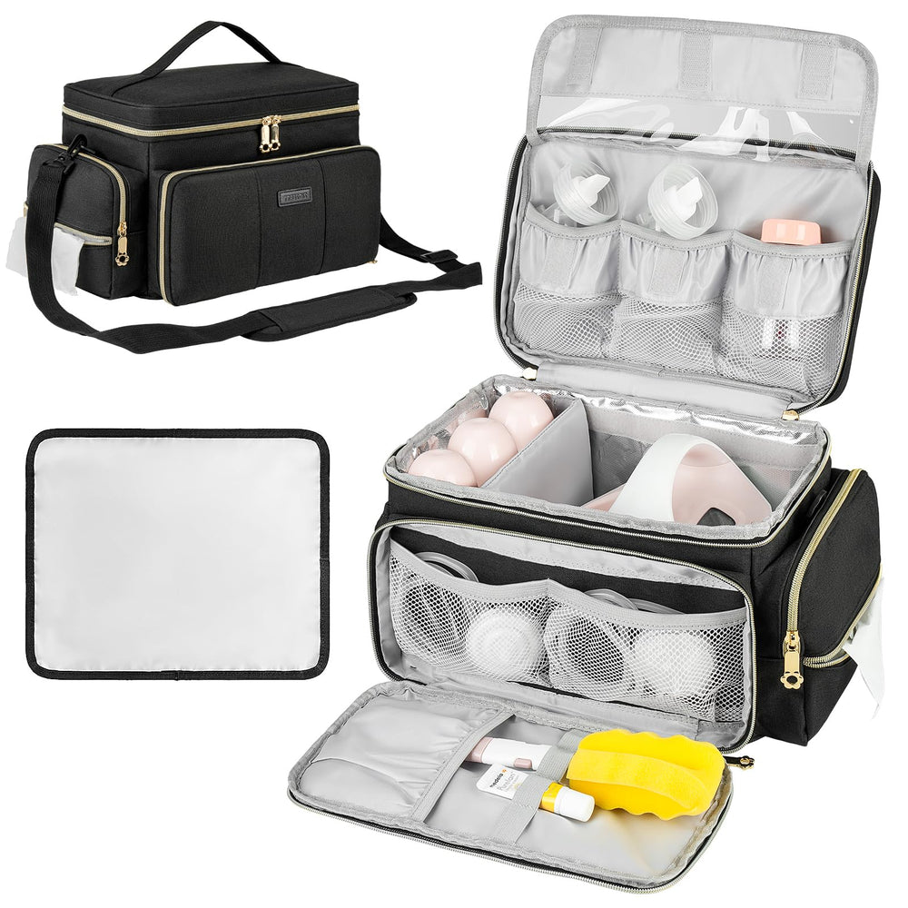 ZIOZERTT breast pump bag with spectra-s1-s2 main compartment for secure storage