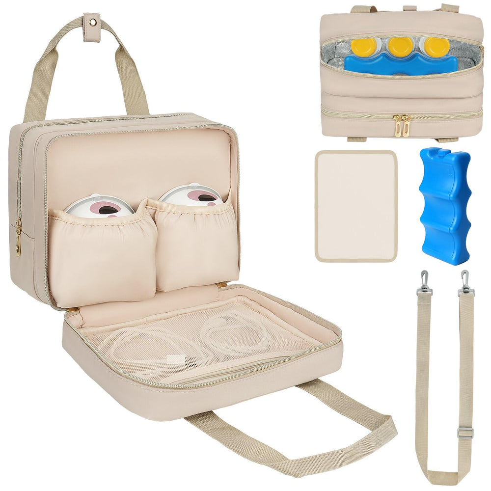 ZIOZERTT breastmilk cooler bag compact design for easy on-the-go feeding