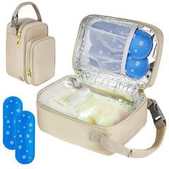 ZIOZERTT breastmilk cooler bag with ice pack keeps milk cold on the go