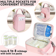 ZIOZERTT ice pack inside keeps milk cool during errands.