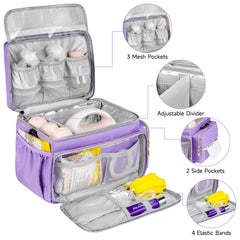 ZIOZERTT Spectra S1/S2 bag features a cover for the top mesh pocket to prevent spills.