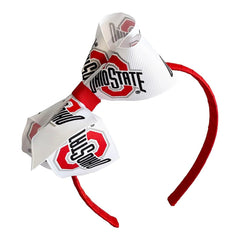 Zip Sew Craft junior bow detail shows licensed Ohio State flair and gift-ready style.