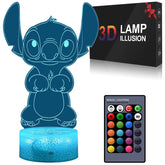 ZIXEAR 16-color dimmable night light with remote for versatile room ambiance