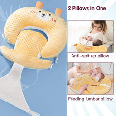 ZIXNEXKOO multi-purpose baby pillow supports tummy time and sitting up