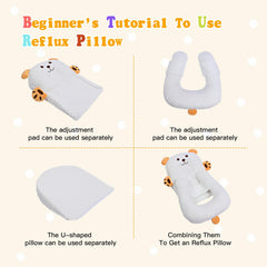 ZIXNEXKOO nursing pillow aiding newborn during supervised awake feeding.