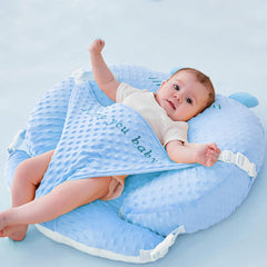 ZIXNEXKOO nursing pillow with sloped design supports mom and baby during feeds.