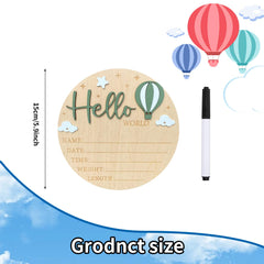 Ziyutam blue balloon 3D design sign enhances hospital photos with a gentle pop of color.
