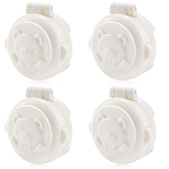 ZJIVQO 4Pcs child safety button lock protects curious kids from risky controls