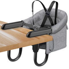 ZJNBMTFY hook-on-chair attachment secures to table for quick mealtime setup