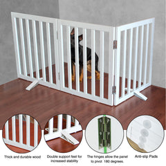 ZJSF cedar wood gate requires no assembly and is easy to place in doorways.