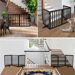 ZJSF four-panel construction acts as gate, room divider, and pet pen.