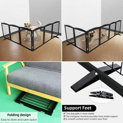 ZJSF non-slip rubber feet protect floors while keeping pets contained.