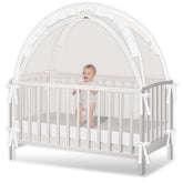 Zkaitoy Crib Tent pop-up open for quick setup and secure containment.