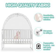 Zkaitoy Crib Tent simple installation enables fast, tool-free setup.