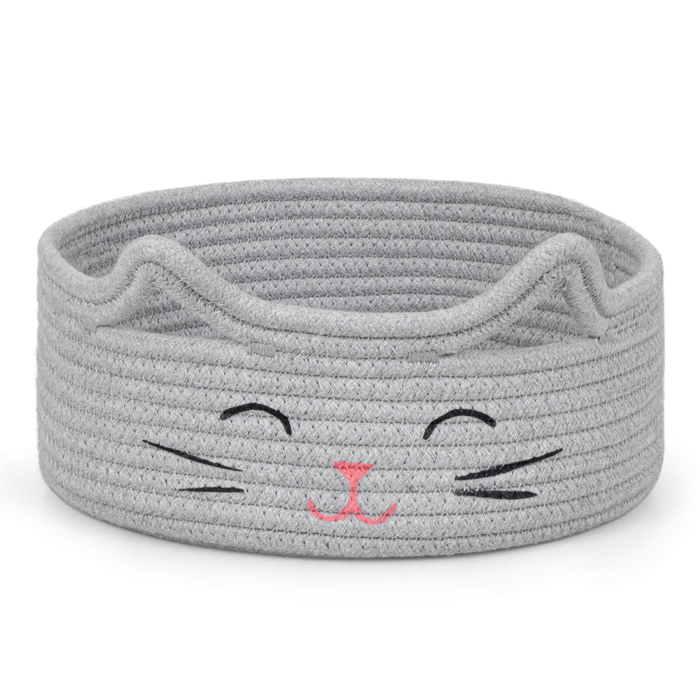 ZLG Small Cat Storage with a cute cat-face design, perfect for toy organization.