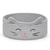 ZLG Small Cat Storage with a cute cat-face design, perfect for toy organization.