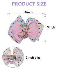 Zlwse soft ribbon hair clip ensures secure party-day wear on toddlers.