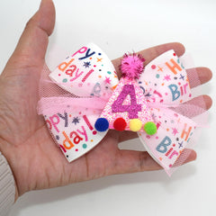 Zlwse hair bow nylon band worn with headband for comfortable, secure styling.