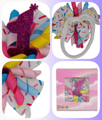 Zlwse premium ribbon bow for easy outfit coordination at birthdays.