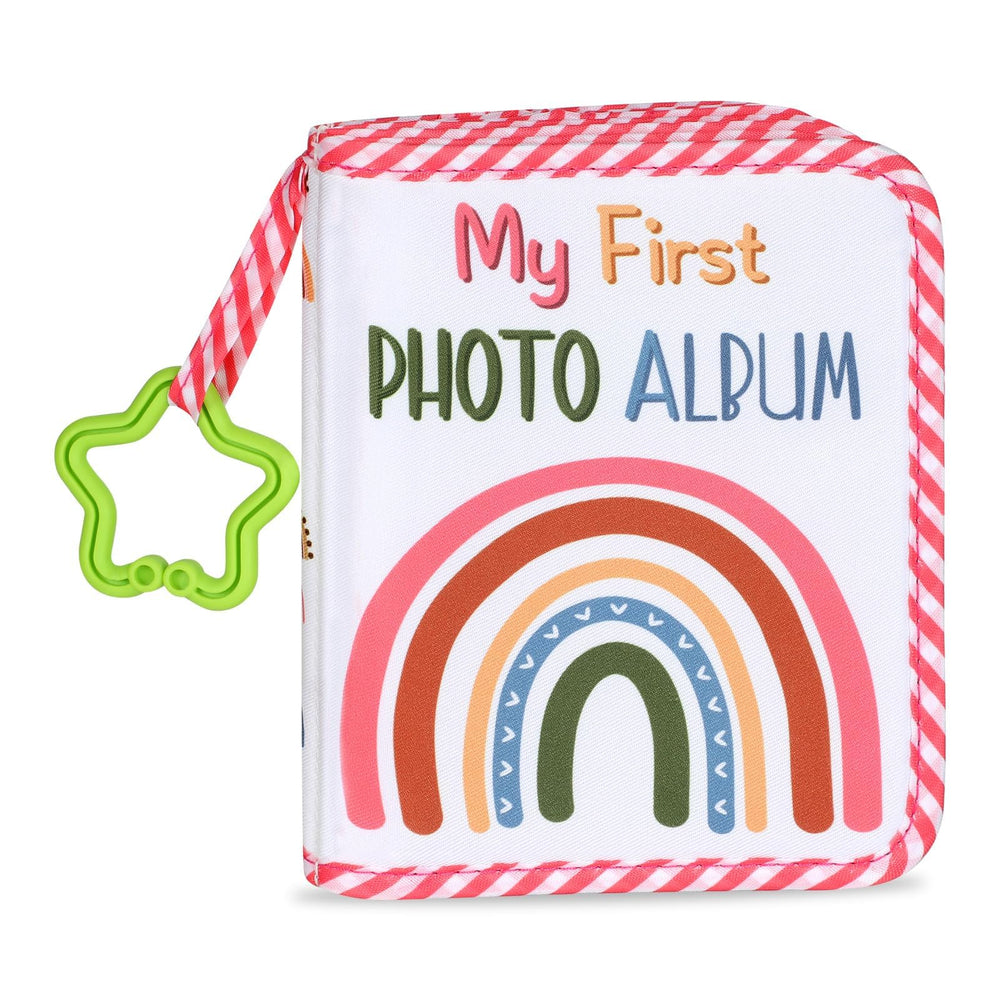 ZOIIWA Baby First Family Album cover with rainbow design for engaging memories
