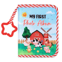 ZOIIWA Baby's First Family Album cover with farm animals for treasured memories.