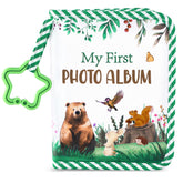 ZOIIWA Baby's First Family Album with greenery bear cover for lasting keepsakes