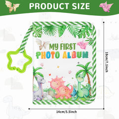 ZOIIWA dinosaur album inside pages ready to hold 4x6 photos for baby milestones