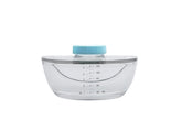 Zomee bottle with leak-proof 6oz design for mess-free milk storage.
