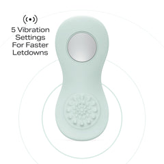Zomee Cooling Massager charging via USB for on-the-go convenience.