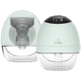 Zomee Fit wearable pump worn under the bra for hands-free pumping on the go.