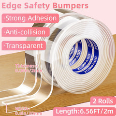 ZOMPAGO corner protectors on table edge offer safe daily use.