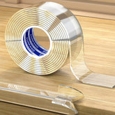 ZOMPAGO clear soft corner protectors on a table edge offering soft cushioning