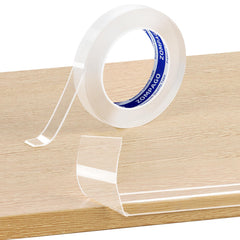 ZOMPAGO clear soft corner protectors on a table corner showing discreet safety cushion