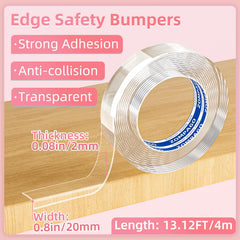 ZOMPAGO furniture edge safety bumper protects walls from dents