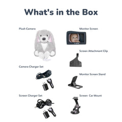 Zooby Bailey Bunny dual camera split-screen view for two babies