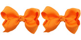 ZOONAI orange 3-inch bow clip adds a cute touch to baby photos.