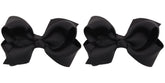ZOONAI 3-inch baby girl bows in black packaging, ideal for gift-ready presentation