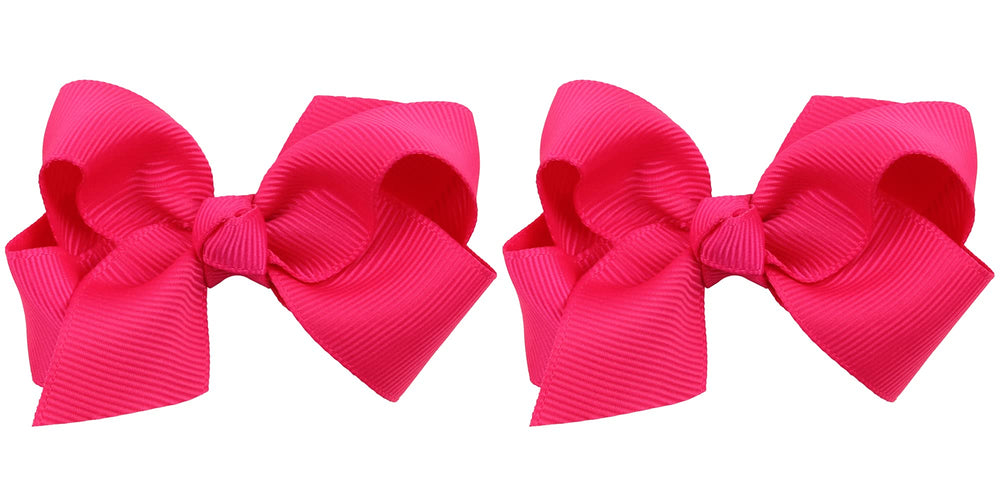 ZOONAI 3-inch rose bow clip for baby girls, ideal for daily wear.