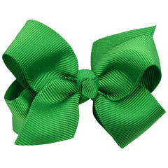 ZOONAI boutique green bow clip perfect for photos and everyday wear.