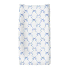 ZoUbqchY blue bows changing pad cover on a 32x16 contour pad.